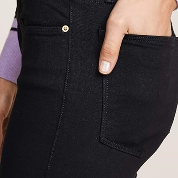 NWOT Frame for Anthropologie Le kinny Jean in Black Size: 25 - Picture 15 of 16